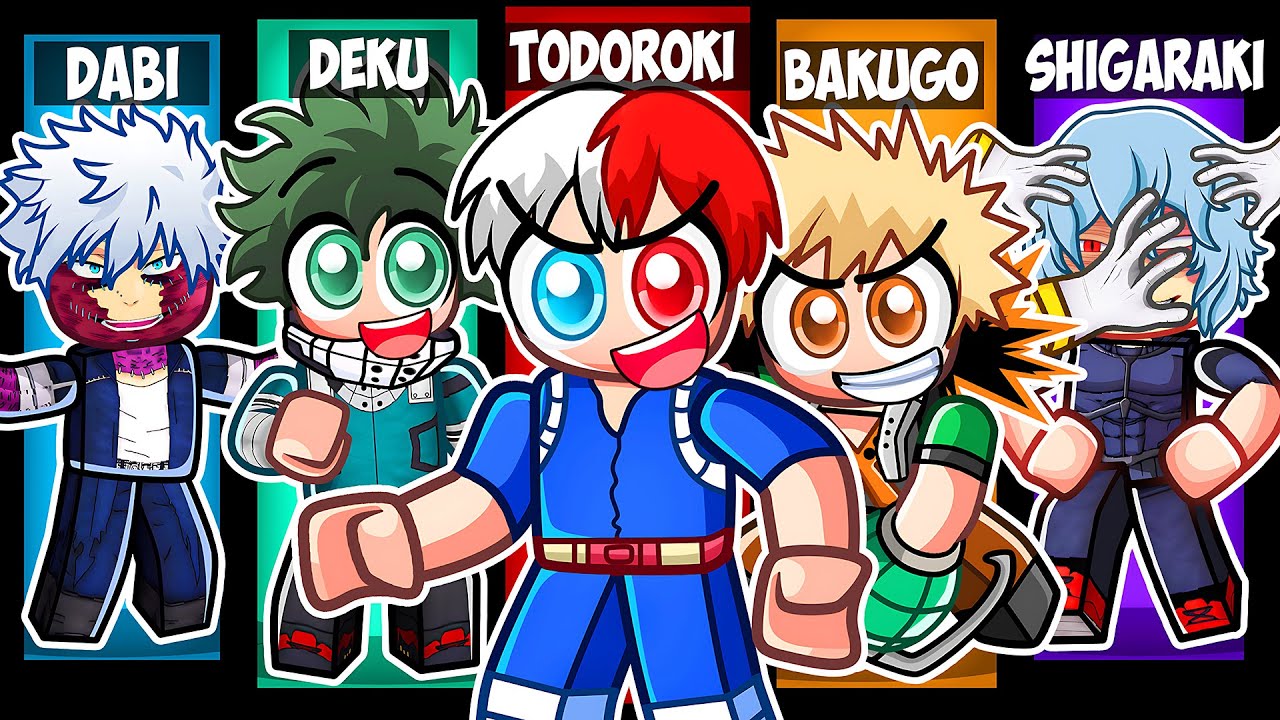 Roblox STRONGEST BATTLEGROUNDS but I can BE ANY MHA CHARACTER!