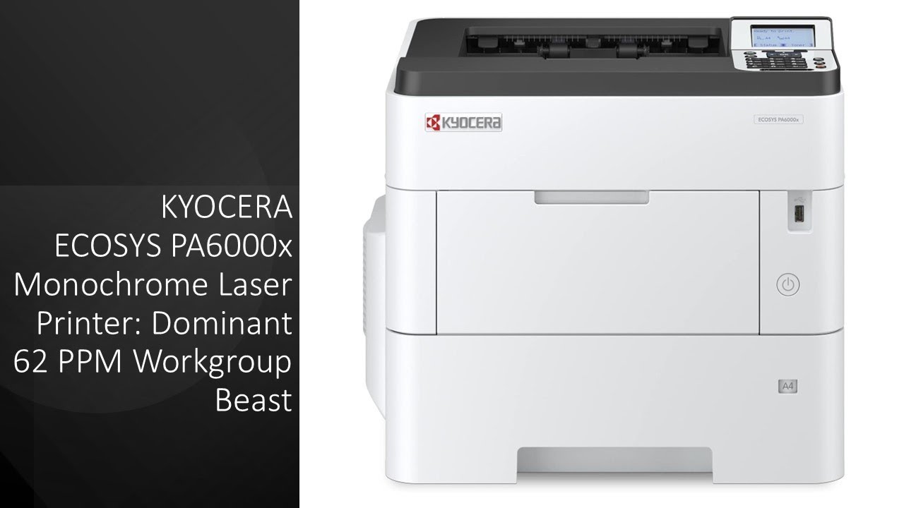 KYOCERA ECOSYS PA6000x Monochrome Laser Printer: Dominant 62 PPM