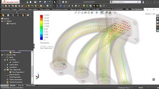 SolidWorks Flow Simulation - Tutorial de flujo de aire en un Manifold