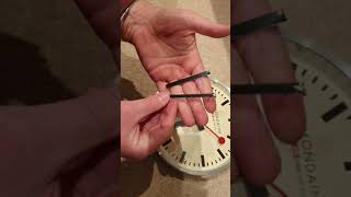 Converting Mondaine wall clock to sweep seconds with radio control - like Swiss station clock. A990