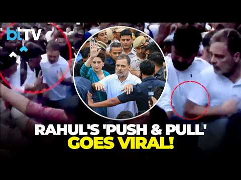 Rahul Gandhi’s 'Dhakka' Protest Video Sparks Row: BJP Targets LoP, DK Shivakumar Defends Him
