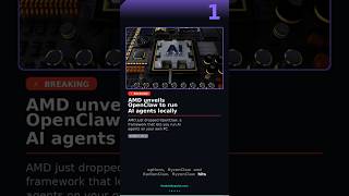 AMD unveils OpenClaw, a new framework to run AI agents entirely on your own PC. #ai #openclaw