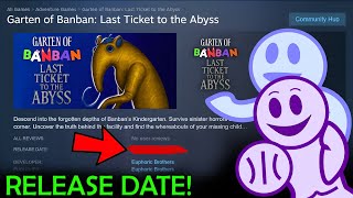 Garten Of Banban 9 Official Release Date Update Dev News