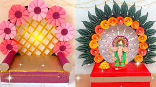 2 Easy DIY Ganpati Decoration Ideas At Home /Simple and Creative