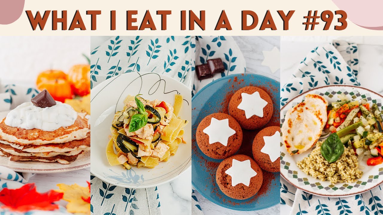 COSA MANGIO IN UN GIORNO #93 MOONCAKE FIT, Pancake ALLA ZUCCA e PIATTI UNICI sani!