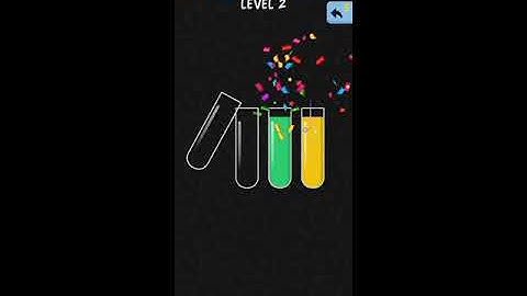 Water colour sort android game level 1,2,3