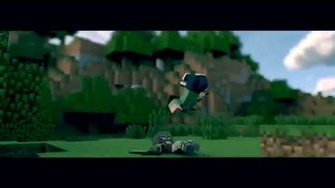 3D minecraft intro no text