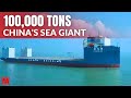 Chinas 100000ton sea giant is a mobile sea base capable of accommodating the us aircraft carrier