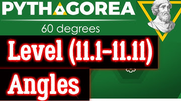 Pythagorea 60 degrees Level (11.1-11.11) Angles Complete Solutions
