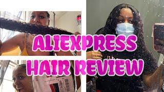 AliExpress HAIR REVIEW| RUCY CAT BUNDLES, BEAUTYFOREVER CLOSURE