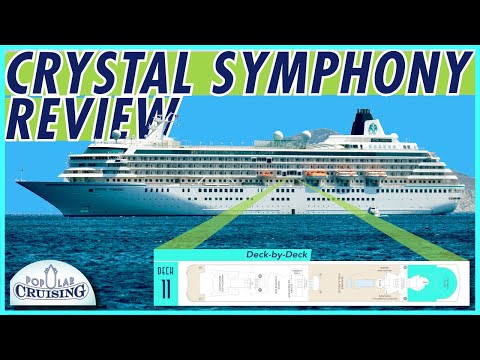 Vidéo: Crystal Symphony Cruise Ship - Cabines et Suites