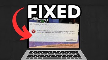 NEW! Fix ERR GFX D3D NOD3D12 No DirectX 12 Adapter or Runtime Found || GTA V Enhanced