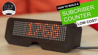 DIY Low Cost Youtube Subscriber Counter Display - (Easy build, No soldering, Wemos D1, 3D Printable)
