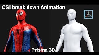 CGI breakdown In Prisma 3D spiderman screenshot 2
