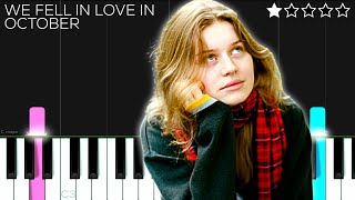 girl in red - we fell in love in october | EASY Piano Tutorial Resimi