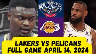 LeBron James \& Anthony Davis Dominate! Lakers vs Pelicans Highlights ft. Zion Williamson | NBA 2024