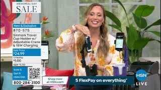 Sinmark Travel Cup Holder w/Adjustable Crane   15W Charg...