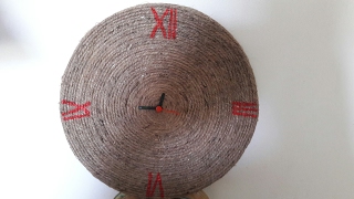 DIY Wall Clock| How to make a wall clock with Rope| Mommy&Baby's Art Class| ChaloGharSajaayen| DIY