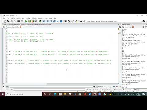 Texas Hold 'Em Bonus - Python tutorial - YouTube