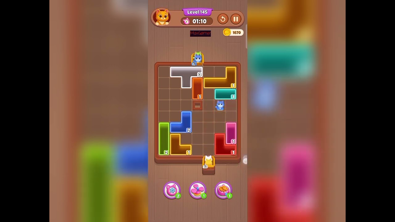 Catdom: Color Hole level 145 gameplay walkthrough solution