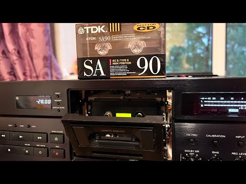 Видео: Sony TC-K555ESL. Настройка, запись. Тест АЧХ.