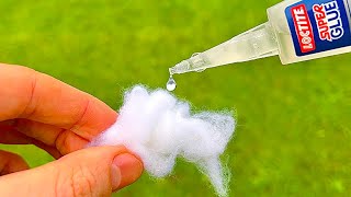 super glue and cotton miracle ! pour glue on cotton and amaze with results