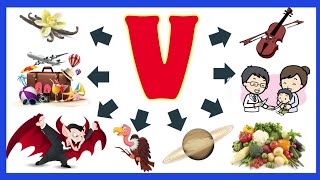 V for 42 words | Letter V for maximum words | ABC word making | vocabulary from V letter |