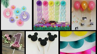 Birthday Decoration Ideas at home Easy | Birthday party decoration from paper |paper craft for party screenshot 4