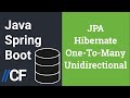 Java Spring Boot - JPA - Hibernate - H2 - One To Many Unidirectional Relationship - @OneToMany