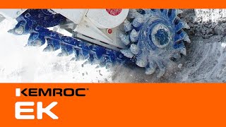 KEMROC EK chain cutters reduce wear & tear on the excavator swing gear and save energy