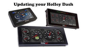 Holley Dash Updating: A brief how to