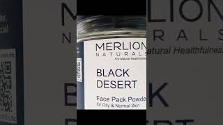 Clear Skin Starts Here ✨ Merlion Naturals Black Desert Face Pack | #BeautyHacks #SkincareRoutine