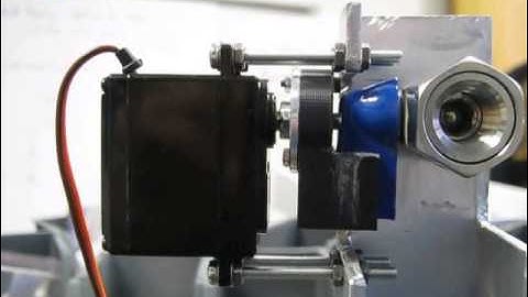 Valve with servo MG996R