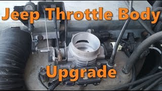 Installing a 62mm Bored Jeep  Throttle Body - YouTube