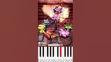 Smiling Critters call for Nightmare CatNap (@EddiePlaytimeShorts) - Octave Piano Tutorial