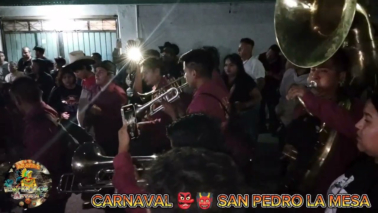 Banda Emperador Azteca. Carnaval San Pedro la Mesa Ecatepec 👺👹🎺🥁
