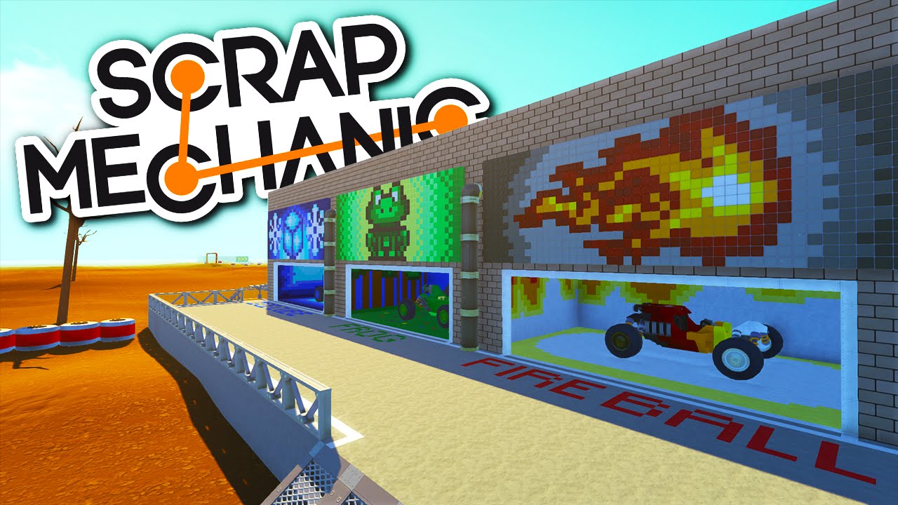 Scrap Mechanic CREATIONS - MEOLA vs LACHLAN Buggy Racing - Scrap Mechanic Gameplay