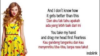 Taylor Swift - Fearless | Lirik Terjemahan