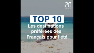 Été 2018 : Les 10 destinations préférées des Français