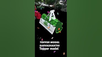 SarvaShakthi Rotavator company Topper model.  #automobile #farmmachinery #sarvashakthi #farming