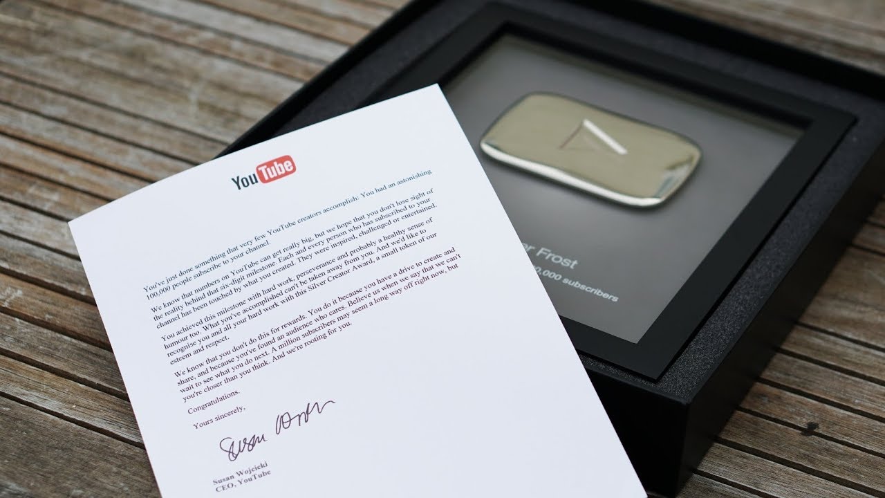 Silver Plaque Review 100,000 subscribers! YouTube