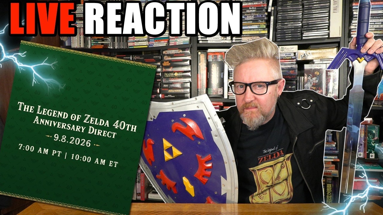 Thumbnail for THE LEGEND OF ZELDA 40TH ANNIVERSARY LIVE REACTION