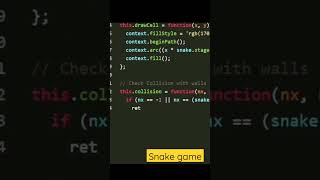 snake game using javascript#learn#programming #fypシ #reels #html #css