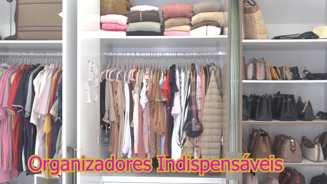 Organizadores Indispensáveis para Organizar Closet e Guarda Roupa