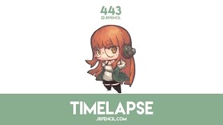 [ 443 - Timelapse ] Drawing Futaba Sakura from Persona 5