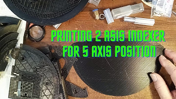 DIY 2 axis Arduino based indexer add on for 5 axis position. Printed on 3D printer.