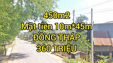 (Đã Bán )450m2 đất mặt tiền đường nhựa có sẵn thổ cư giá chỉ 360 triệu tại Đồng Tháp