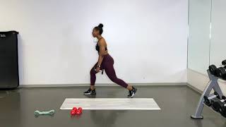 DB Static Lunge Pulse