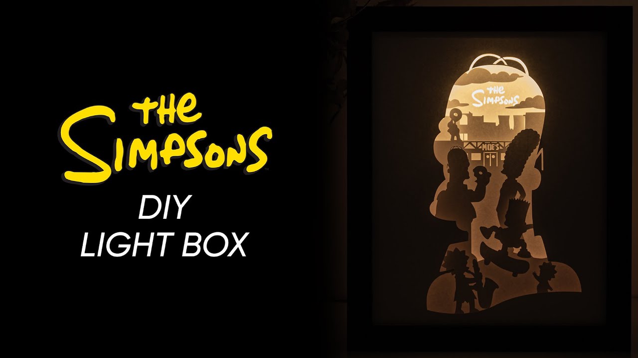 Lightbox Wood Paper-cut up Movie Inspired, Home Decor Lamp
