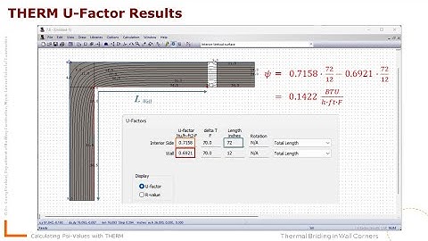THERM: Calculating psi-Values in Wall Corners